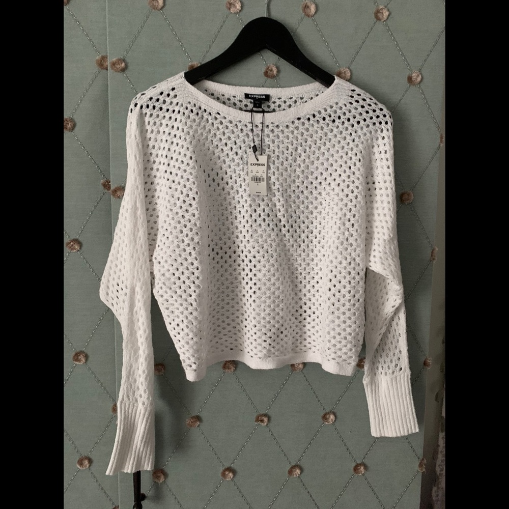 Express Light Sweater Crop Top